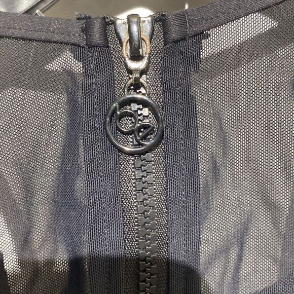 Bond-eye Wopmen's Black Sleeveless Racerback Mesh Padded Swimsuit Size Medium - Picture 5 of 10